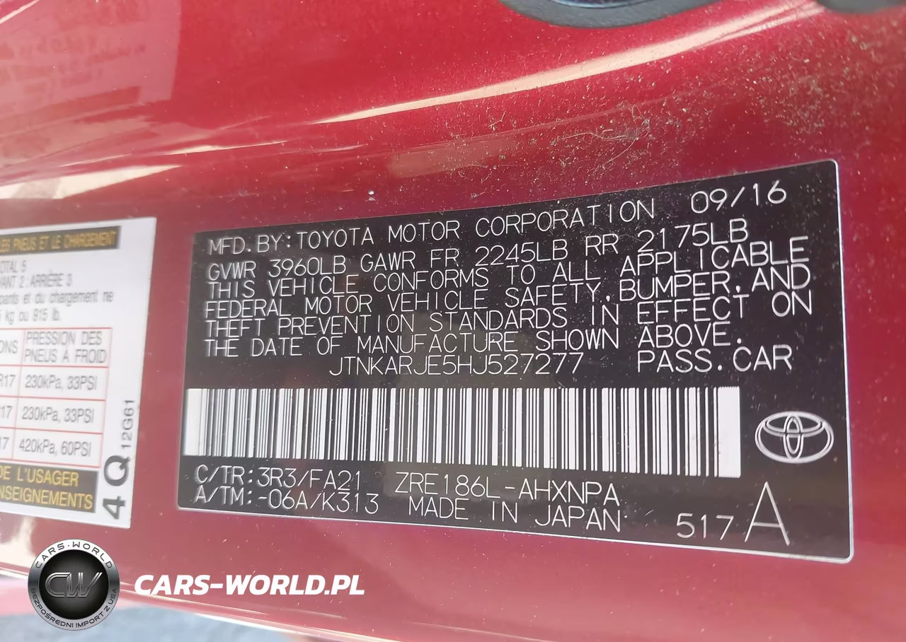 2017 Toyota Corolla Im VIN:JTNKARJE5HJ527277 - 9