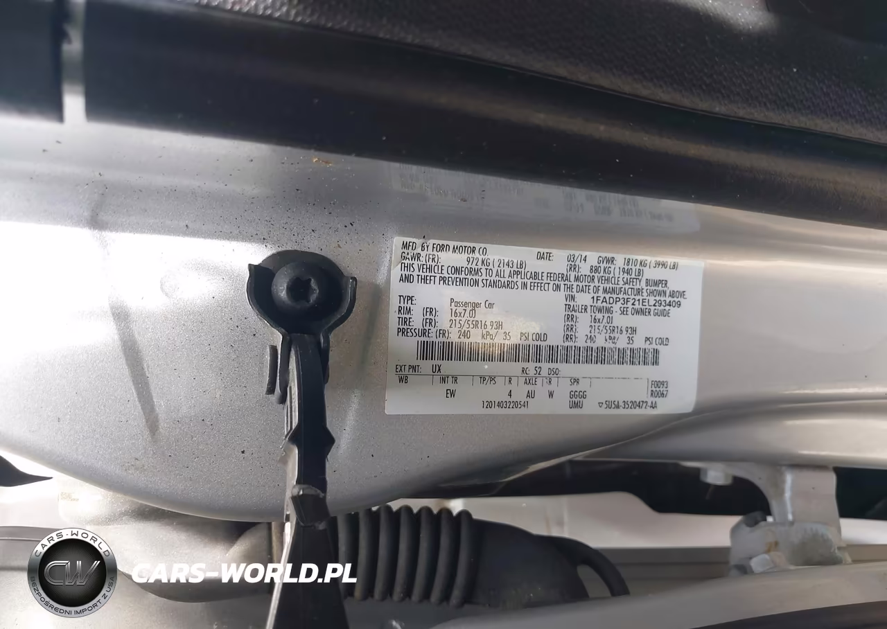 2014 Ford Focus Se VIN:1FADP3F21EL293409 - 9