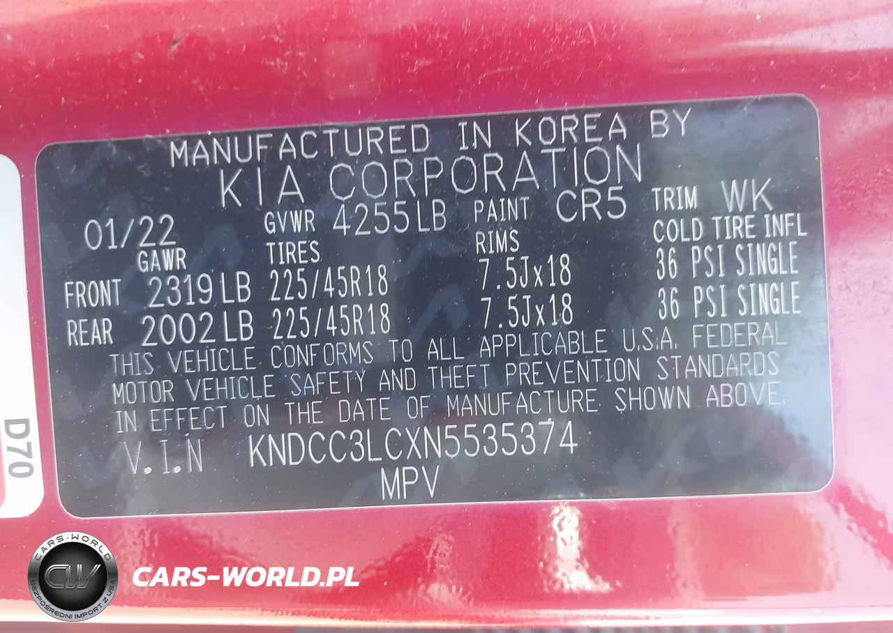 2022 Kia Niro Touring Se VIN:KNDCC3LCXN5535374 - 9