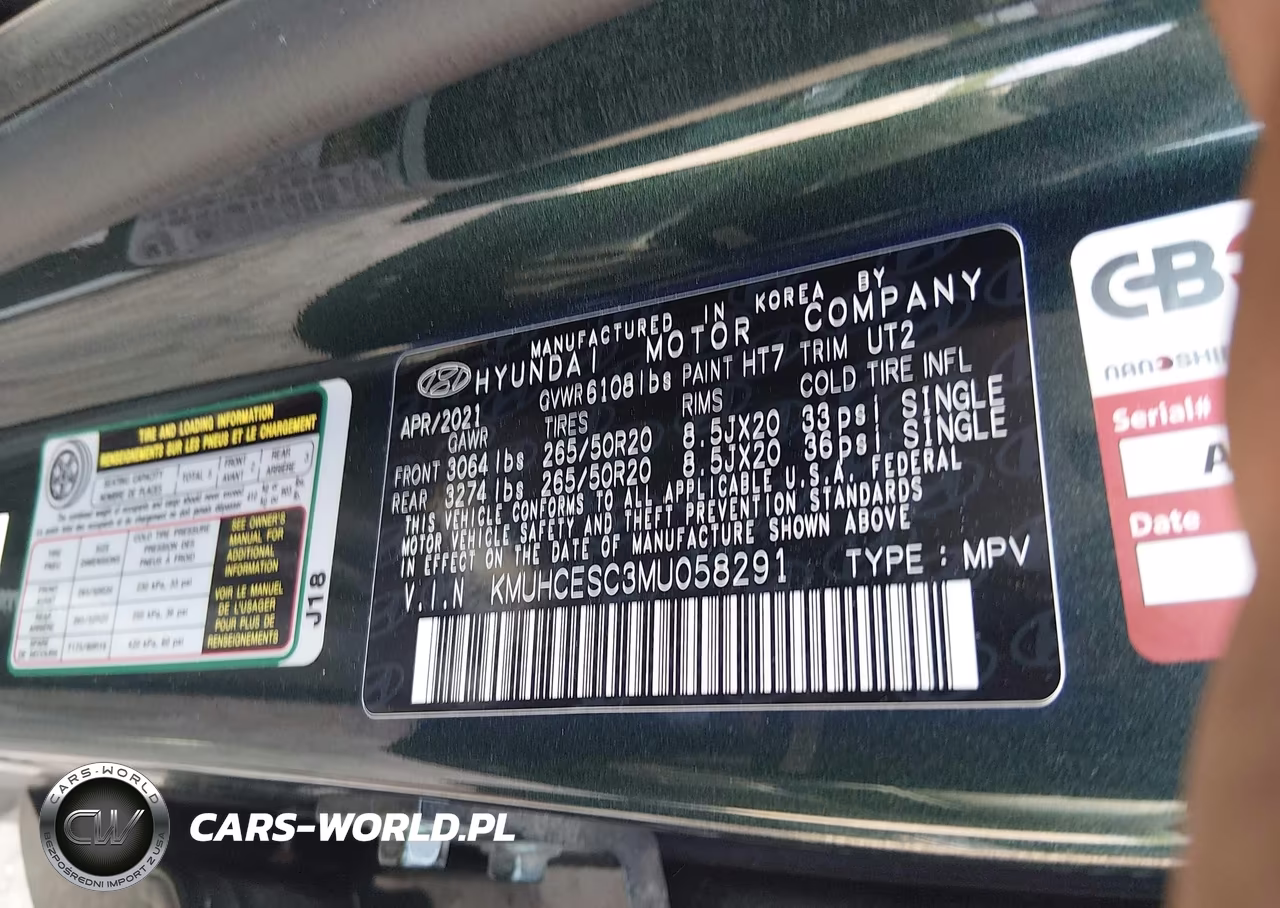 2021 Genesis Gv80 3.5T Awd VIN:KMUHCESC3MU058291 - 9