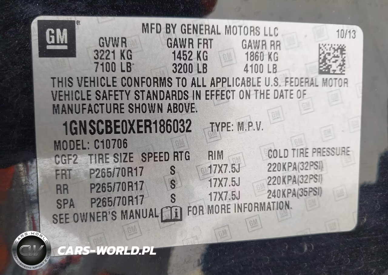 2014 Chevrolet Tahoe Lt VIN:1GNSCBE0XER186032 - 9