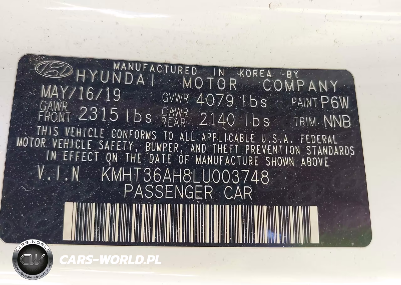 2020 Hyundai Veloster N VIN:KMHT36AH8LU003748 - 9