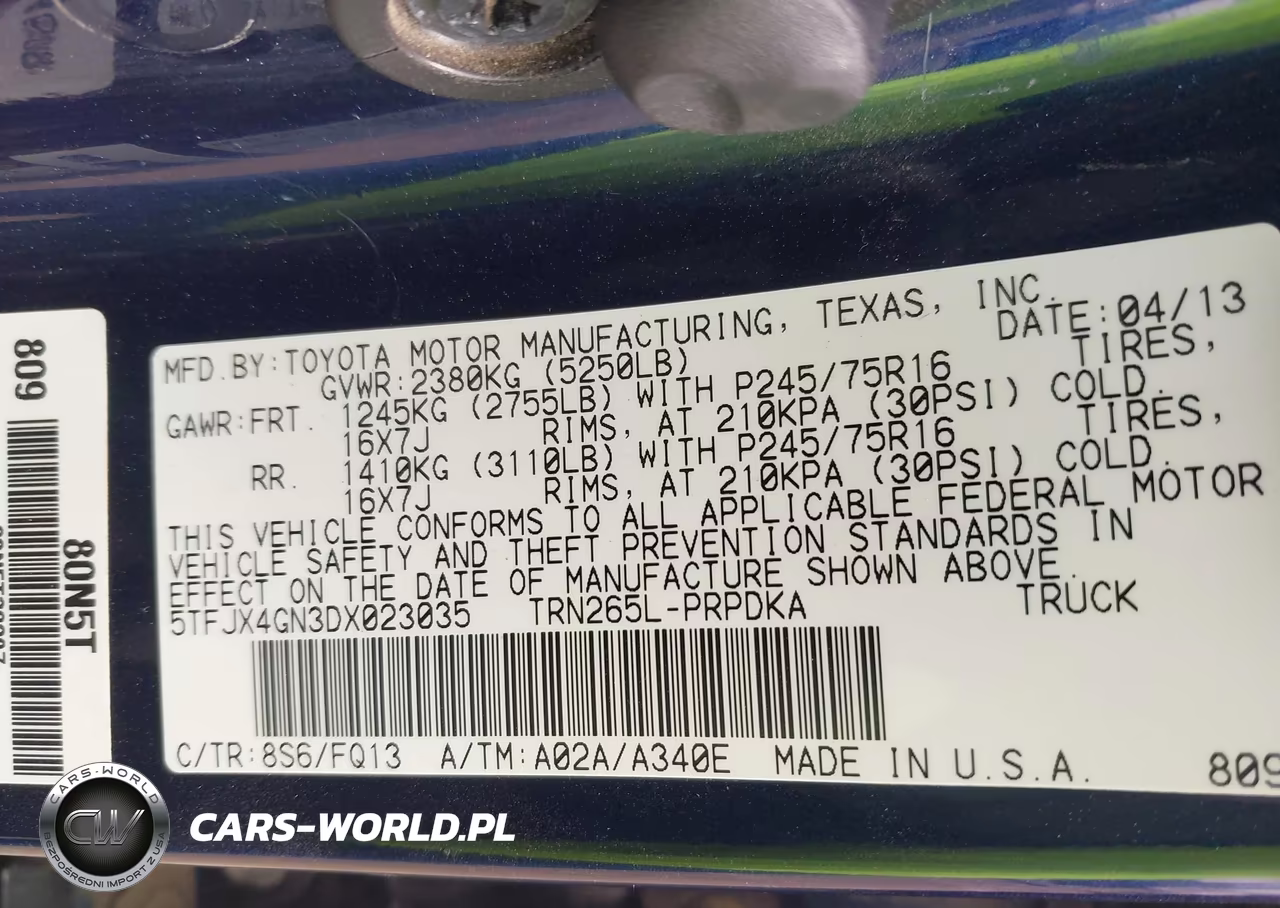 2013 Toyota Tacoma Prerunner VIN:5TFJX4GN3DX023035 - 9