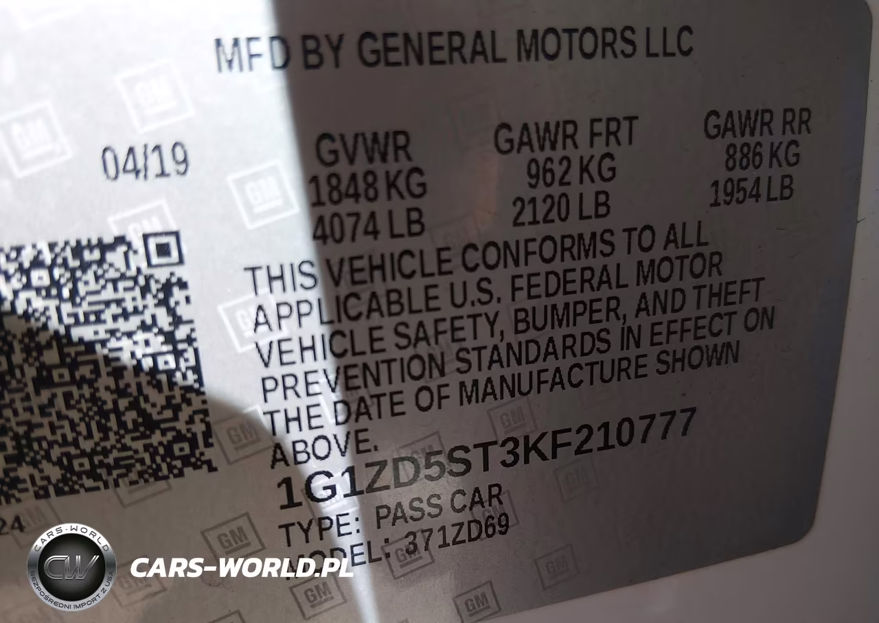 2019 Chevrolet Malibu Lt VIN:1G1ZD5ST3KF210777 - 9
