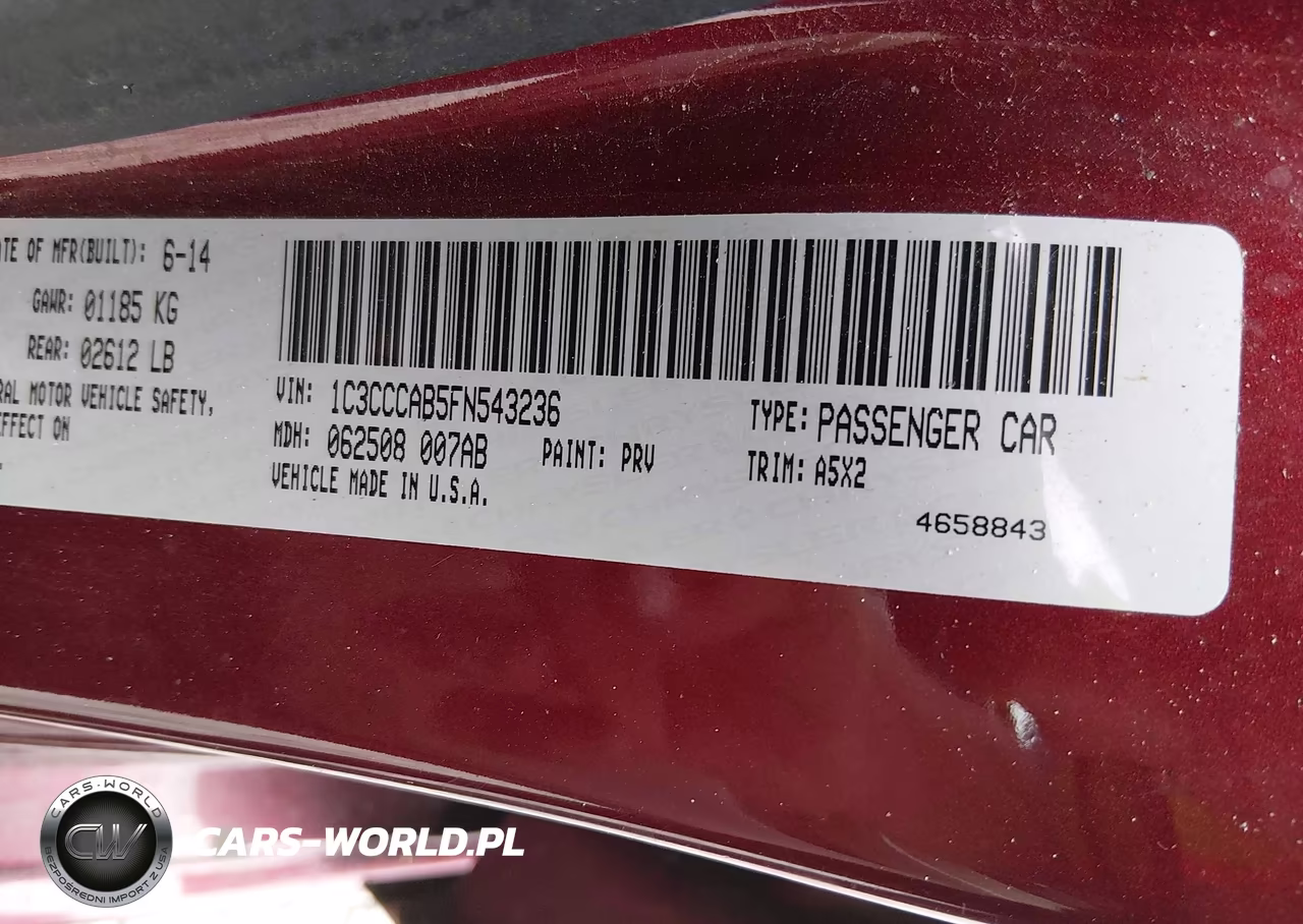 2015 Chrysler 200 Limited VIN:1C3CCCAB5FN543236 - 8