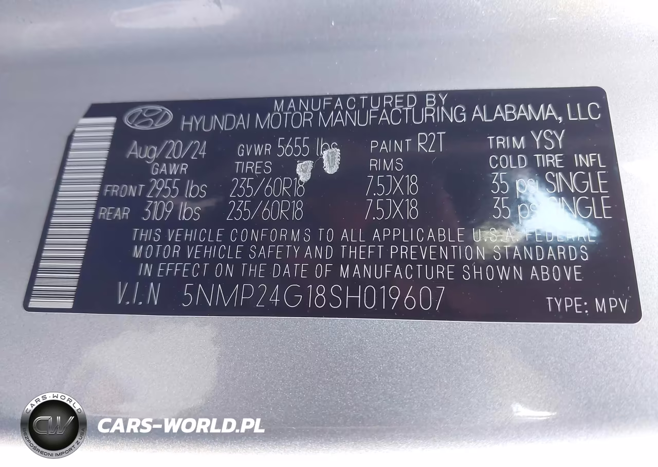 2025 Hyundai Santa Fe Hybrid Sel VIN:5NMP24G18SH019607 - 9