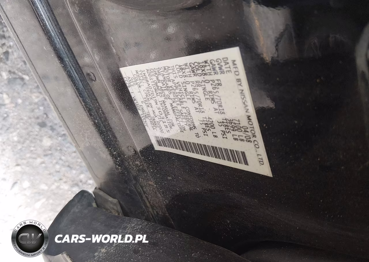 2009 Nissan Titan Xe VIN:1N6BA07D19N303185 - 9