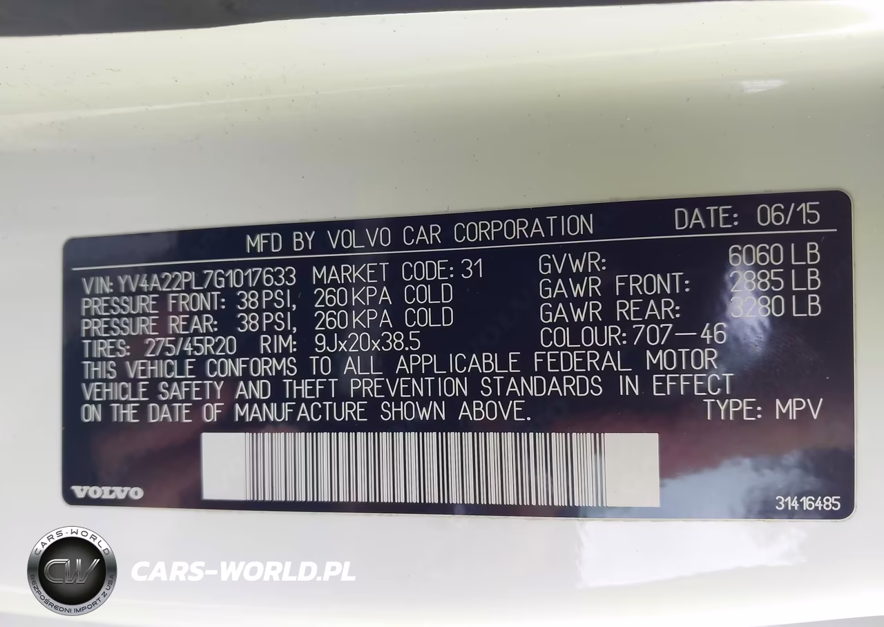 2016 Volvo Xc90 T6 Inscription VIN:YV4A22PL7G1017633 - 9
