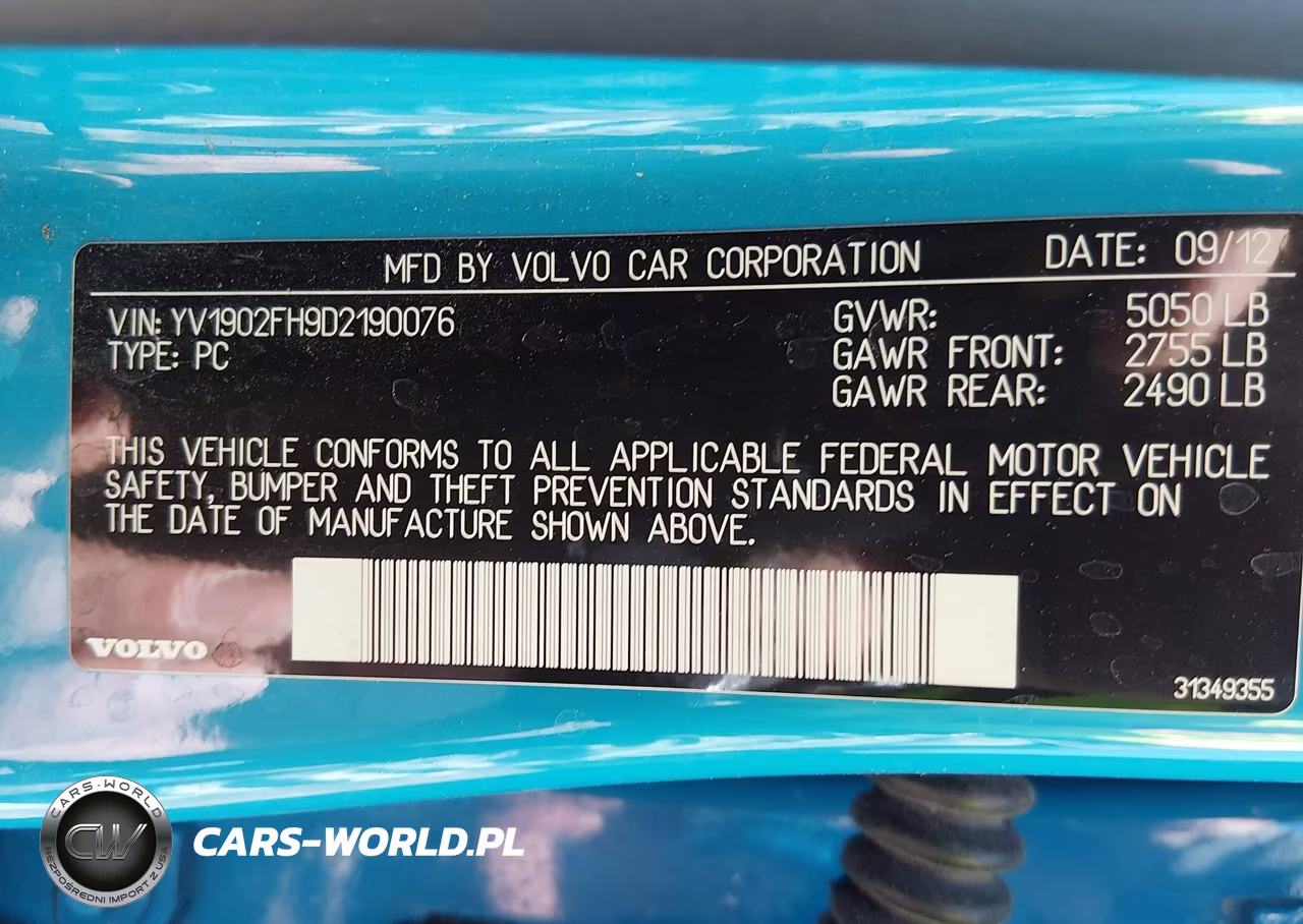 2013 Volvo S60 T6 VIN:YV1902FH9D2190076 - 9
