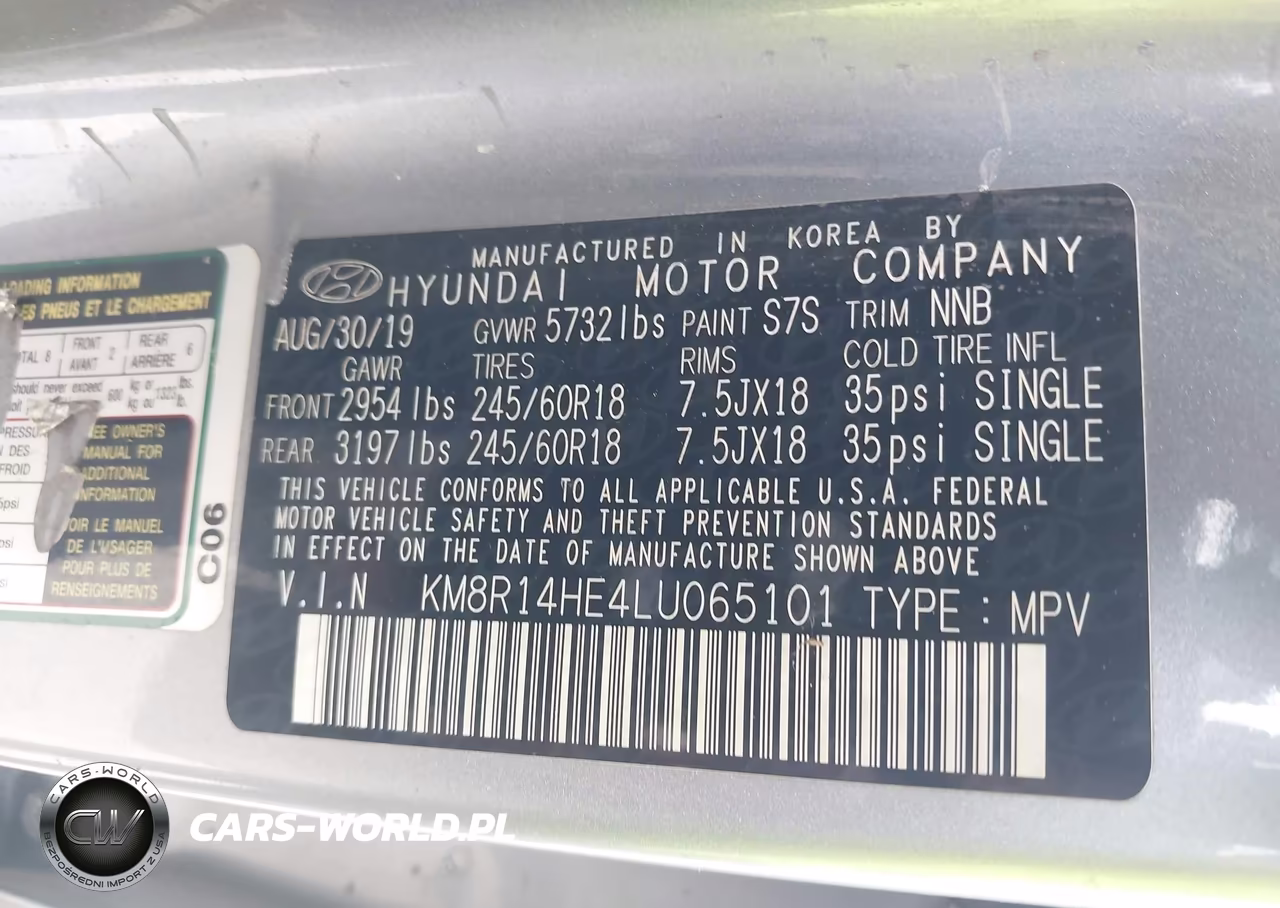 2020 Hyundai Palisade Se VIN:KM8R14HE4LU065101 - 9