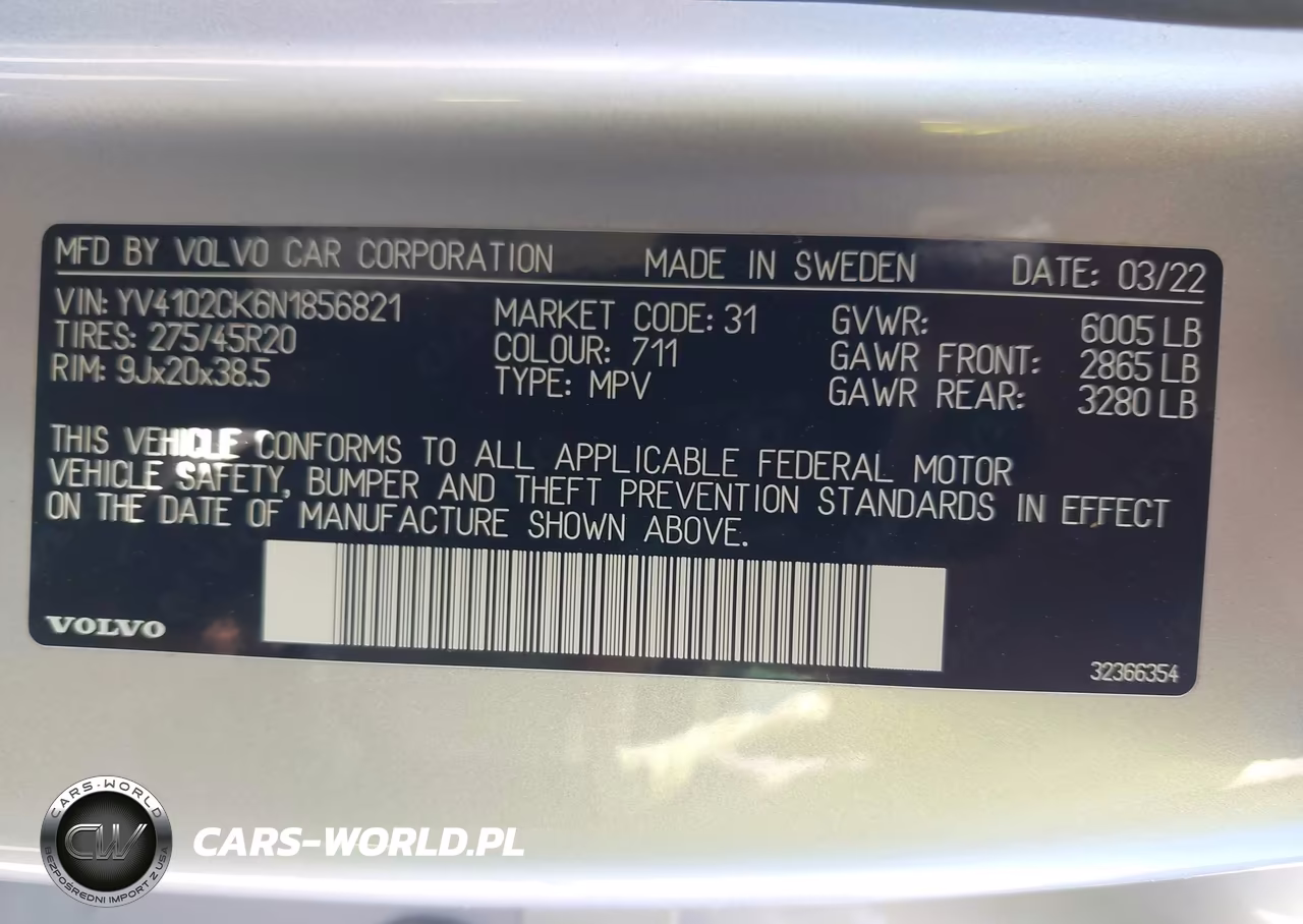 2022 Volvo Xc90 T5 Momentum 7 Passenger VIN:YV4102CK6N1856821 - 9