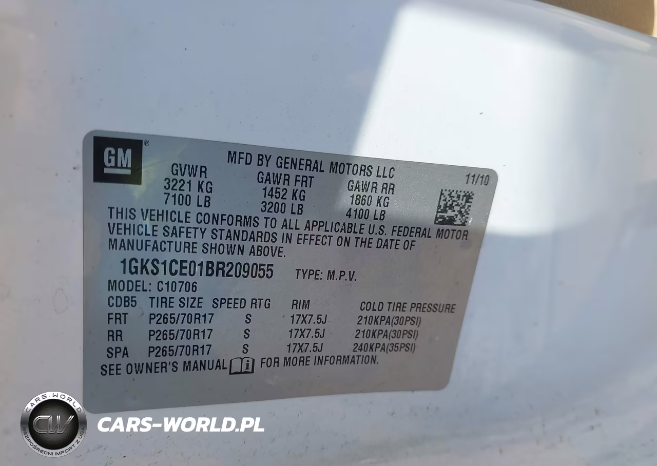 2011 GMC Yukon Slt VIN:1GKS1CE01BR209055 - 9