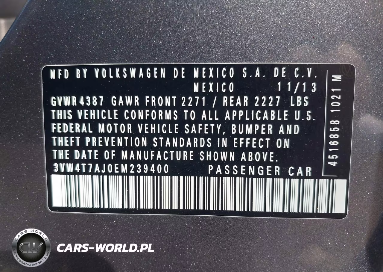 2014 Volkswagen Jetta Gli VIN:3VW4T7AJ0EM239400 - 9