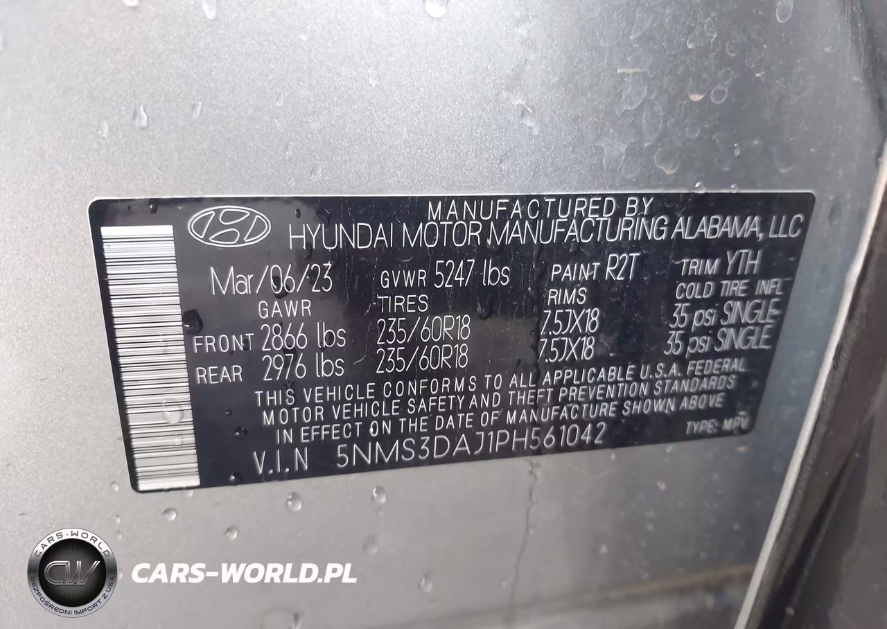 2023 Hyundai Santa Fe Sel VIN:5NMS3DAJ1PH561042 - 9