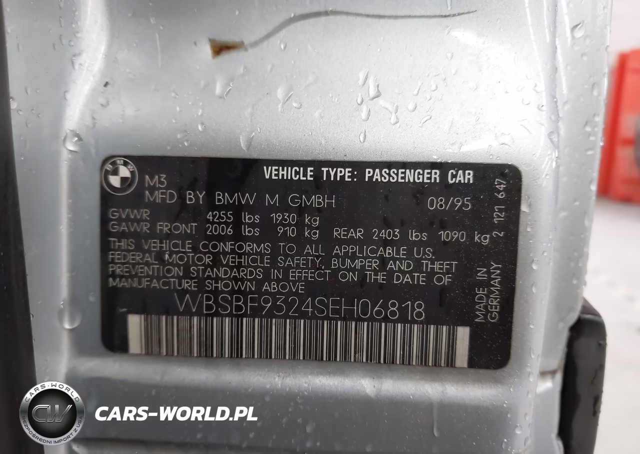 1995 BMW M3 VIN:WBSBF9324SEH06818 - 9