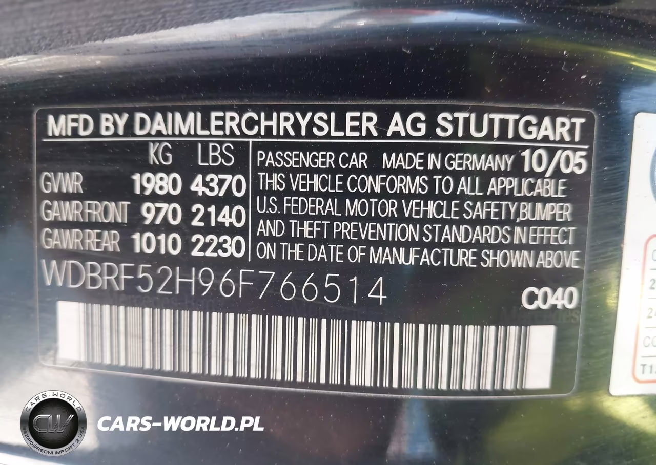2006 Mercedes-Benz C 230 Sport VIN:WDBRF52H96F766514 - 9