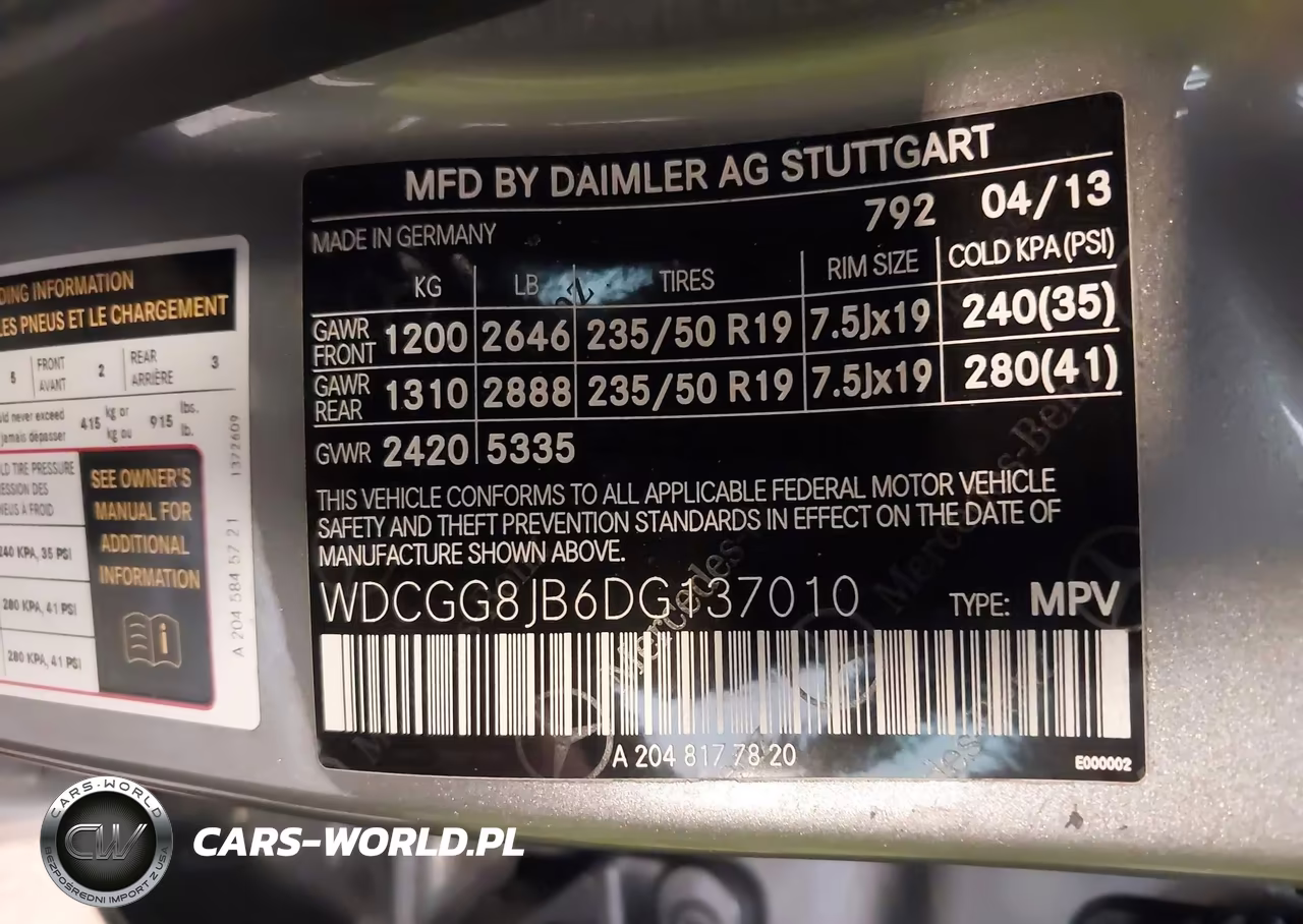 2013 Mercedes-Benz Glk 350 4Matic VIN:WDCGG8JB6DG137010 - 9