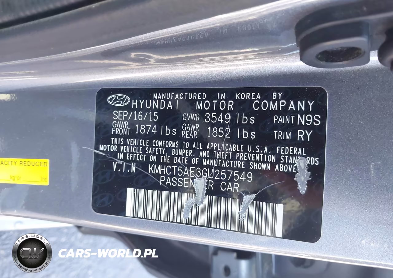 2016 Hyundai Accent Se VIN:KMHCT5AE3GU257549 - 9
