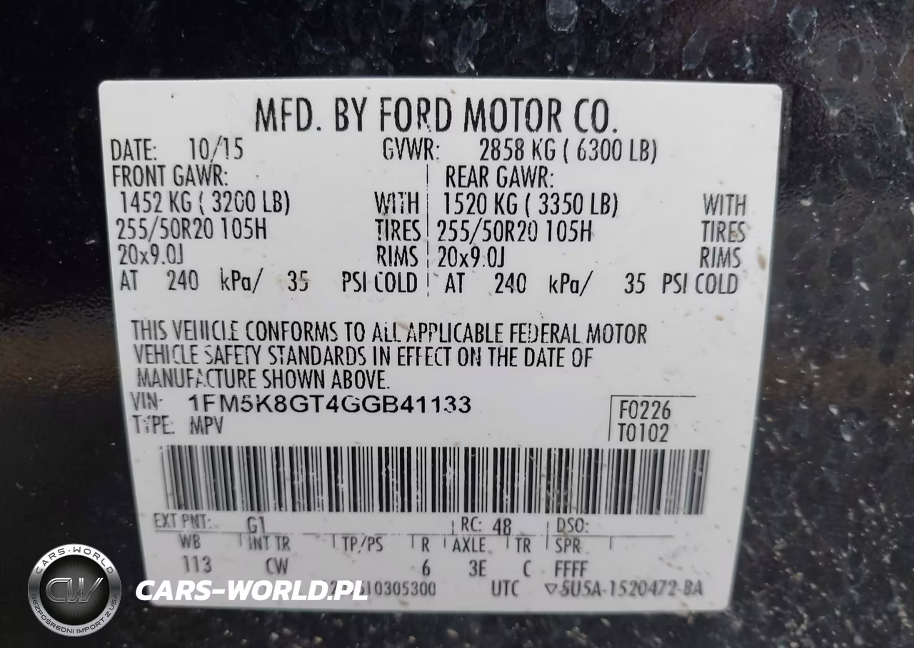 2016 Ford Explorer Sport VIN:1FM5K8GT4GGB41133 - 9