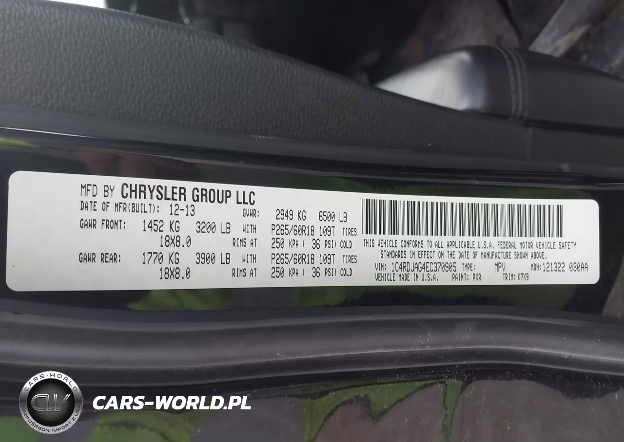 2014 Dodge Durango Sxt VIN:1C4RDJAG4EC370905 - 9