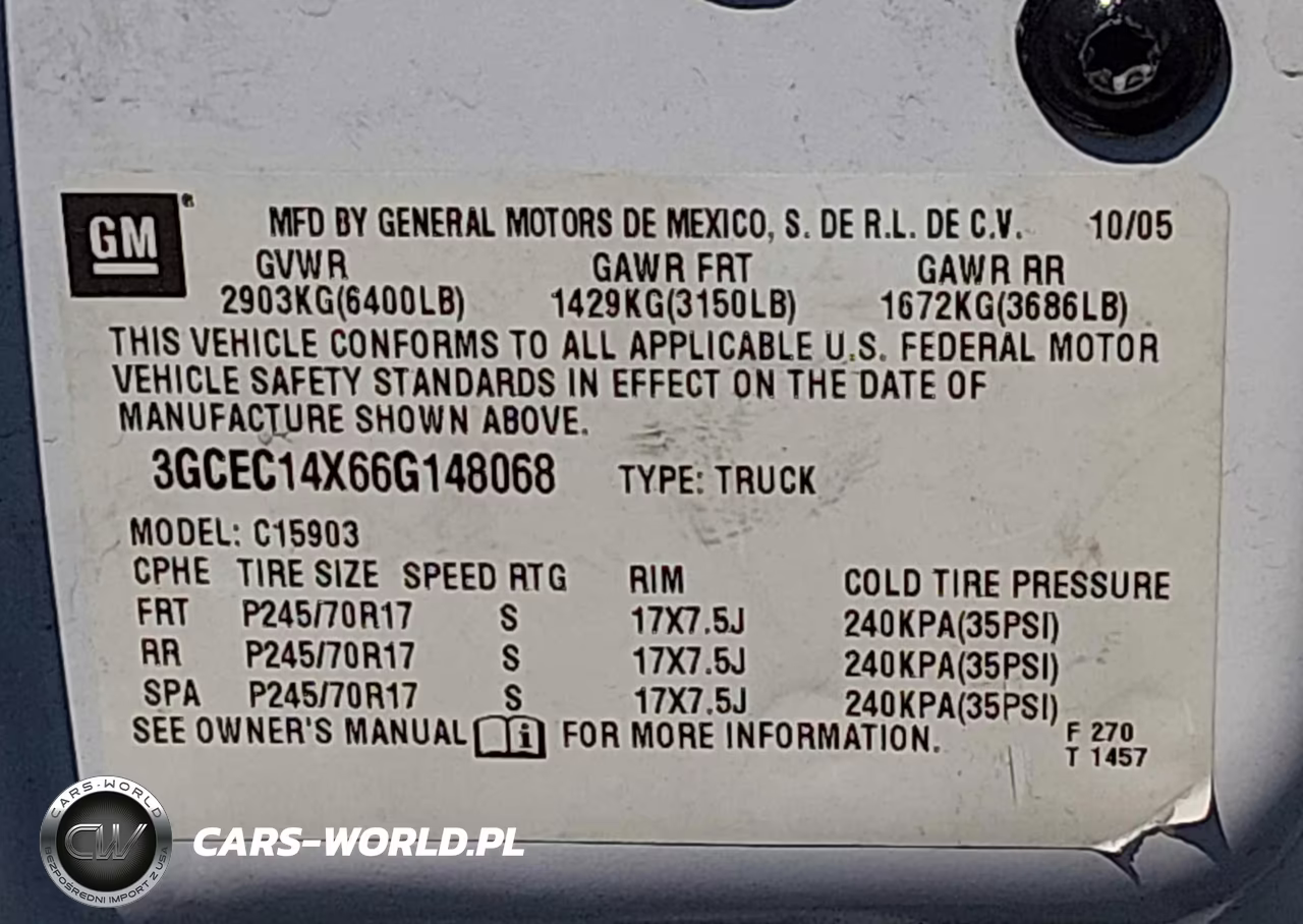 2006 Chevrolet Silverado 1500 Work Truck VIN:3GCEC14X66G148068 - 9
