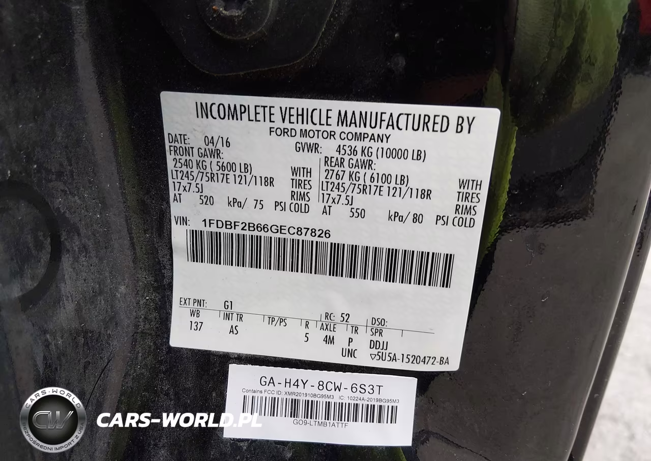 2016 Ford F-250 Xl VIN:1FDBF2B66GEC87826 - 9