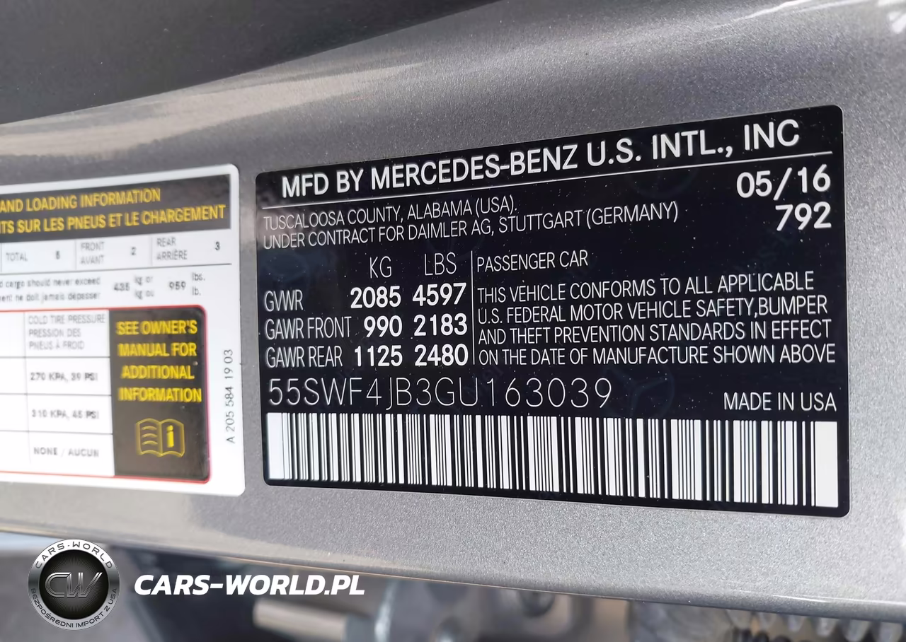 2016 Mercedes-Benz C 300 Sport VIN:55SWF4JB3GU163039 - 9