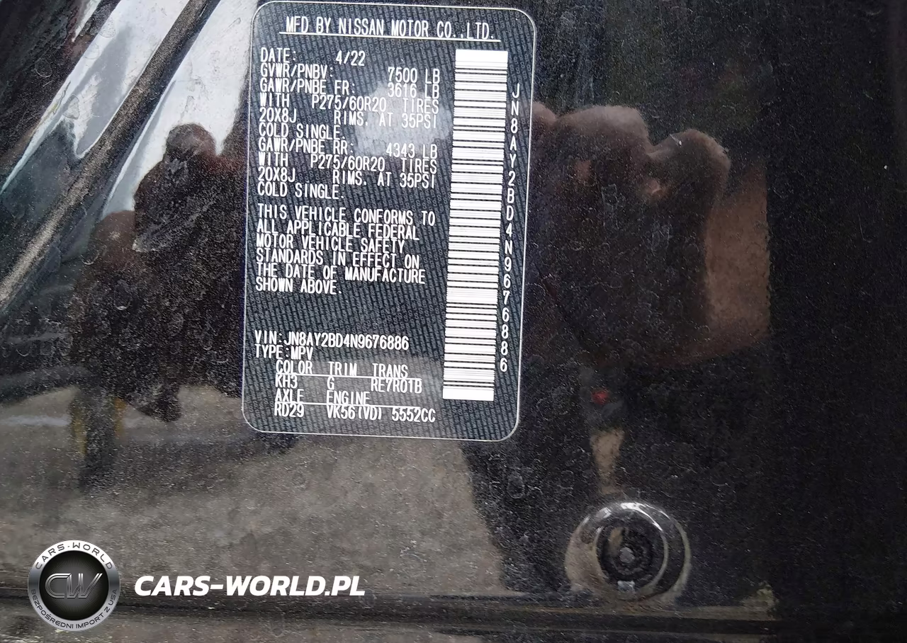 2022 Nissan Armada Sl 4Wd VIN:JN8AY2BD4N9676886 - 9