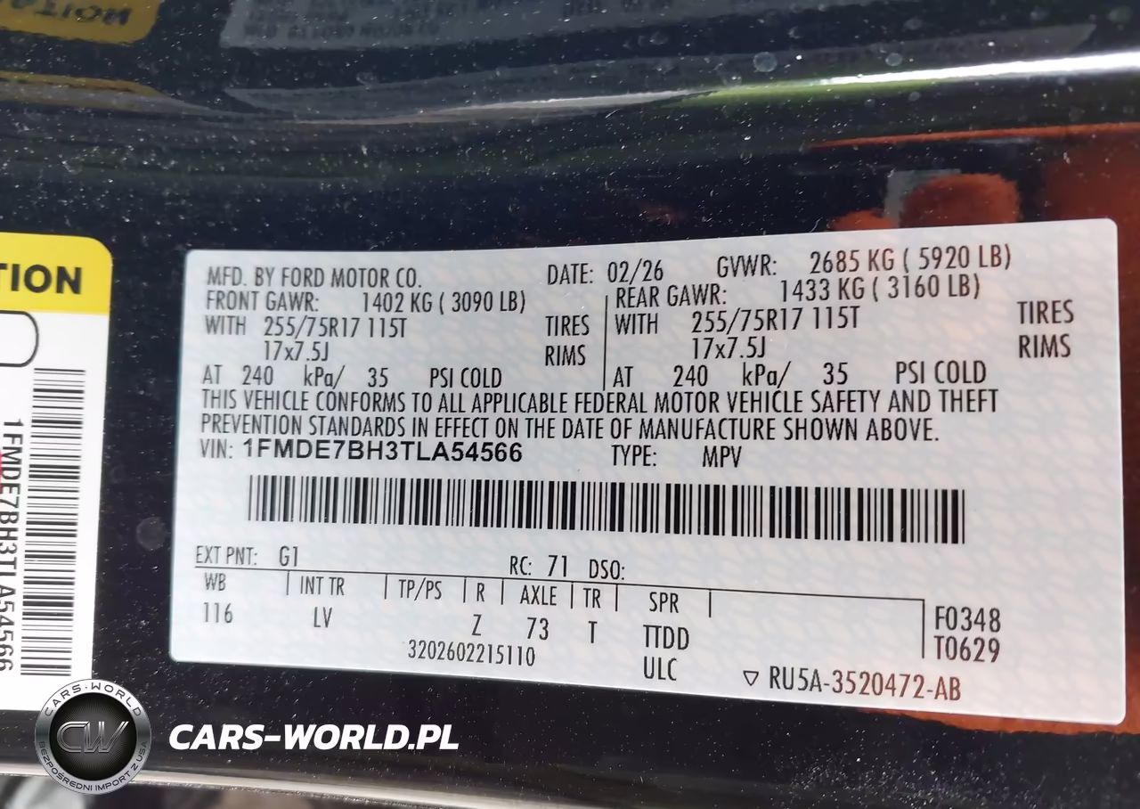 2026 Ford Bronco Big Bend VIN:1FMDE7BH3TLA54566 - 9