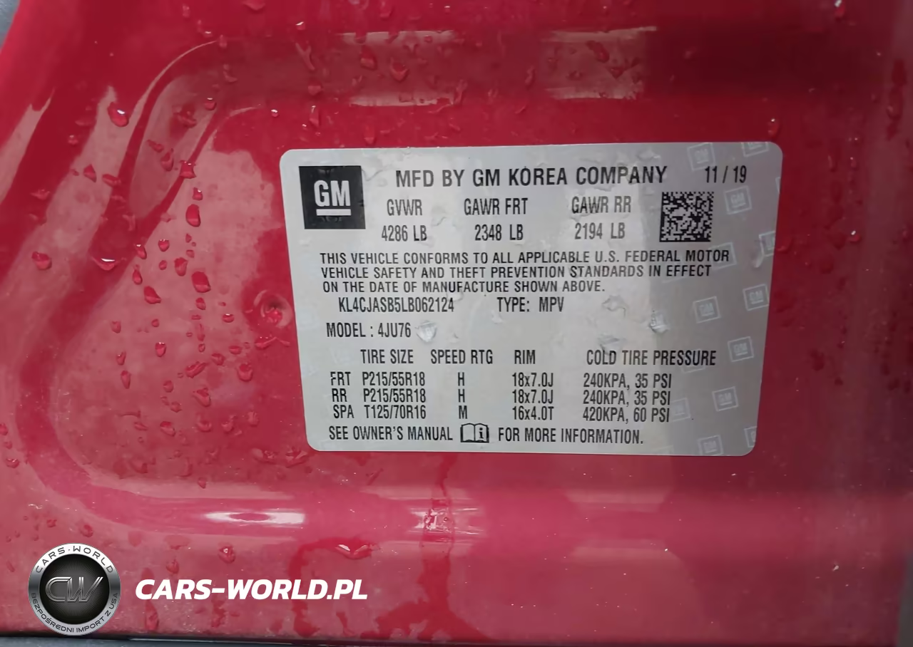 2020 Buick Encore Fwd Preferred VIN:KL4CJASB5LB062124 - 9