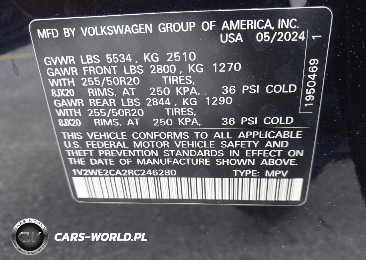 2024 Volkswagen Atlas Cross Sport 2.0T Se W-Technology VIN:1V2WE2CA2RC246280 - 9