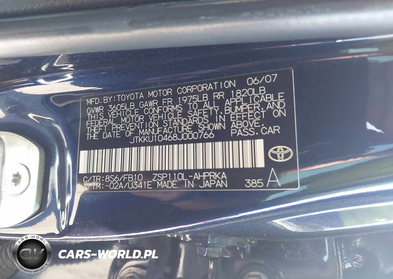 2008 Scion Xd VIN:JTKKU10468J000766 - 9