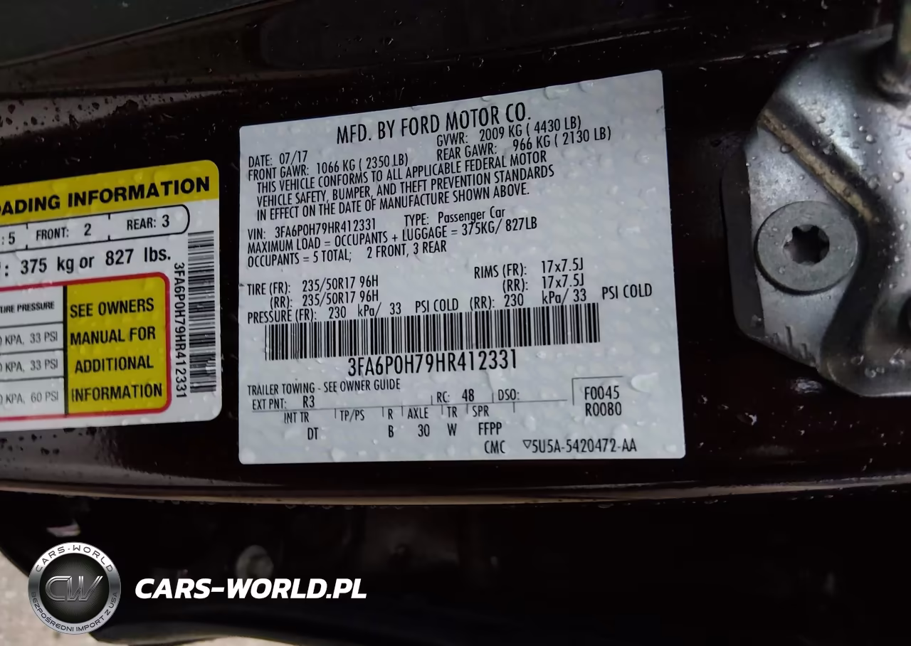 2017 Ford Fusion Se VIN:3FA6P0H79HR412331 - 9