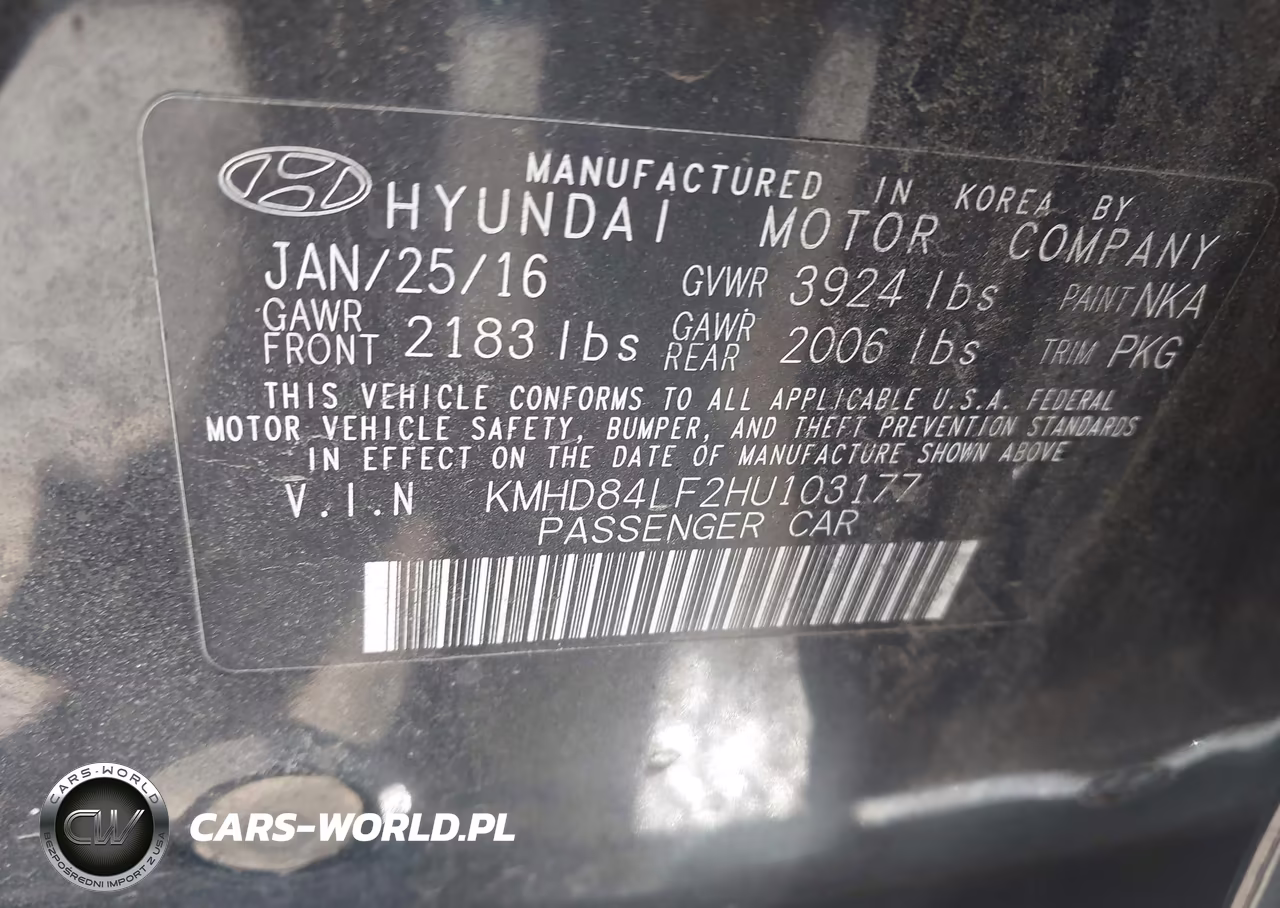 2017 Hyundai Elantra Se VIN:KMHD84LF2HU103177 - 9