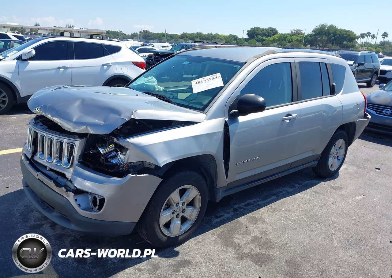 2015 Jeep Compass Sport VIN:1C4NJCBA1FD250245 - 2