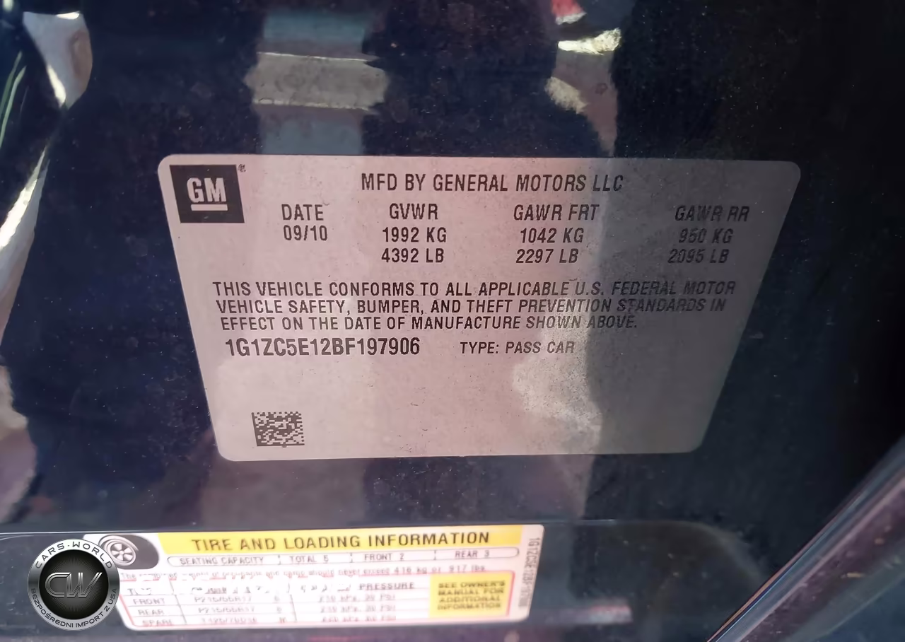 2011 Chevrolet Malibu 1Lt VIN:1G1ZC5E12BF197906 - 9