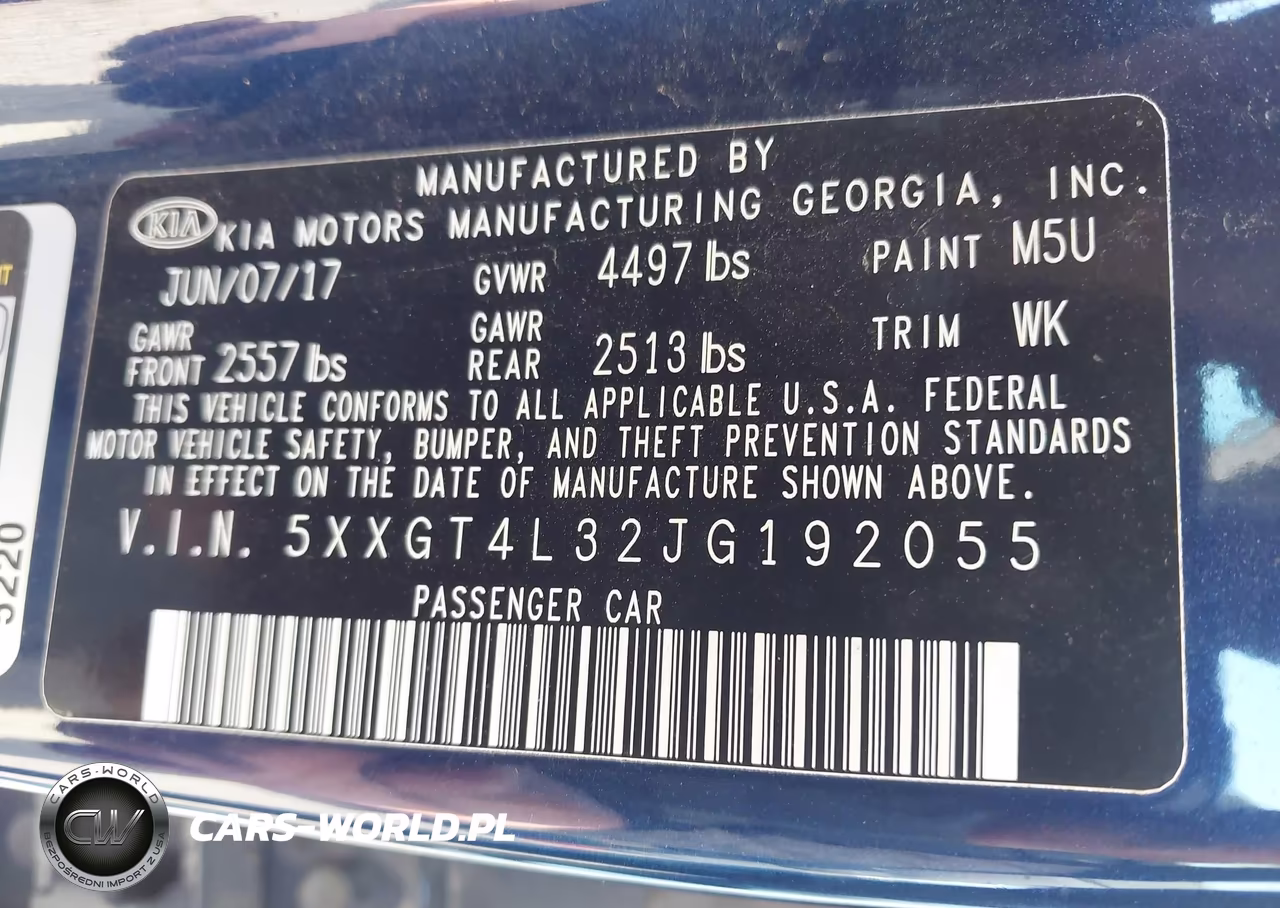 2018 Kia Optima S VIN:5XXGT4L32JG192055 - 9