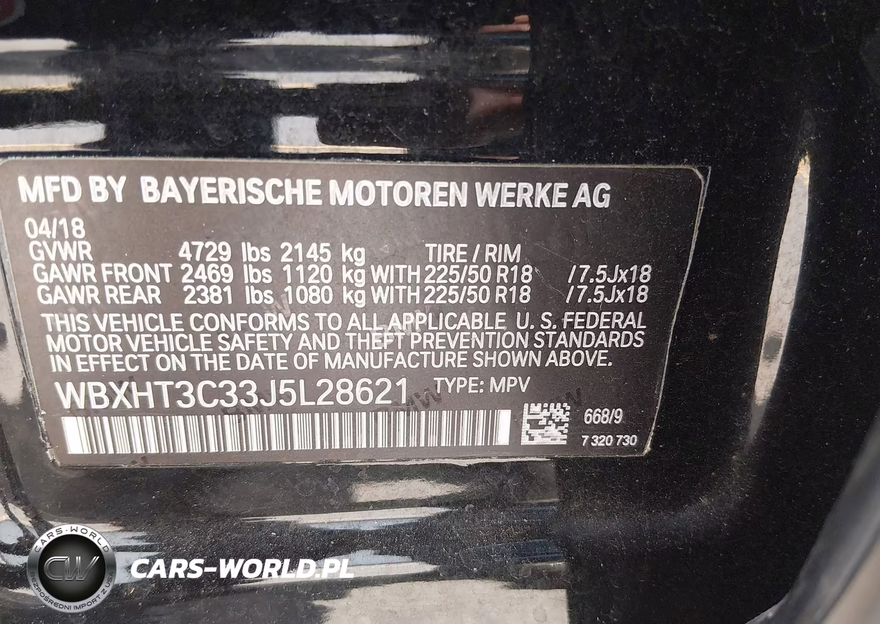 2018 BMW X1 xDrive28I VIN:WBXHT3C33J5L28621 - 9