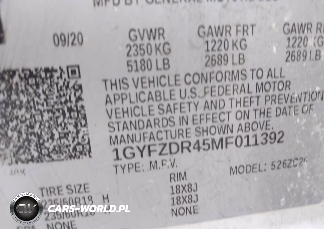 2021 Cadillac Xt4 Awd Premium Luxury VIN:1GYFZDR45MF011392 - 9