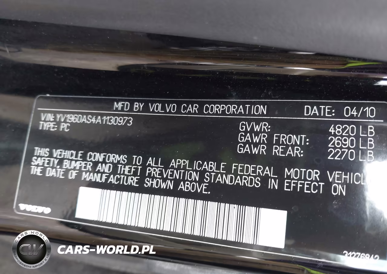 2010 Volvo S80 3.2 VIN:YV1960AS4A1130973 - 9