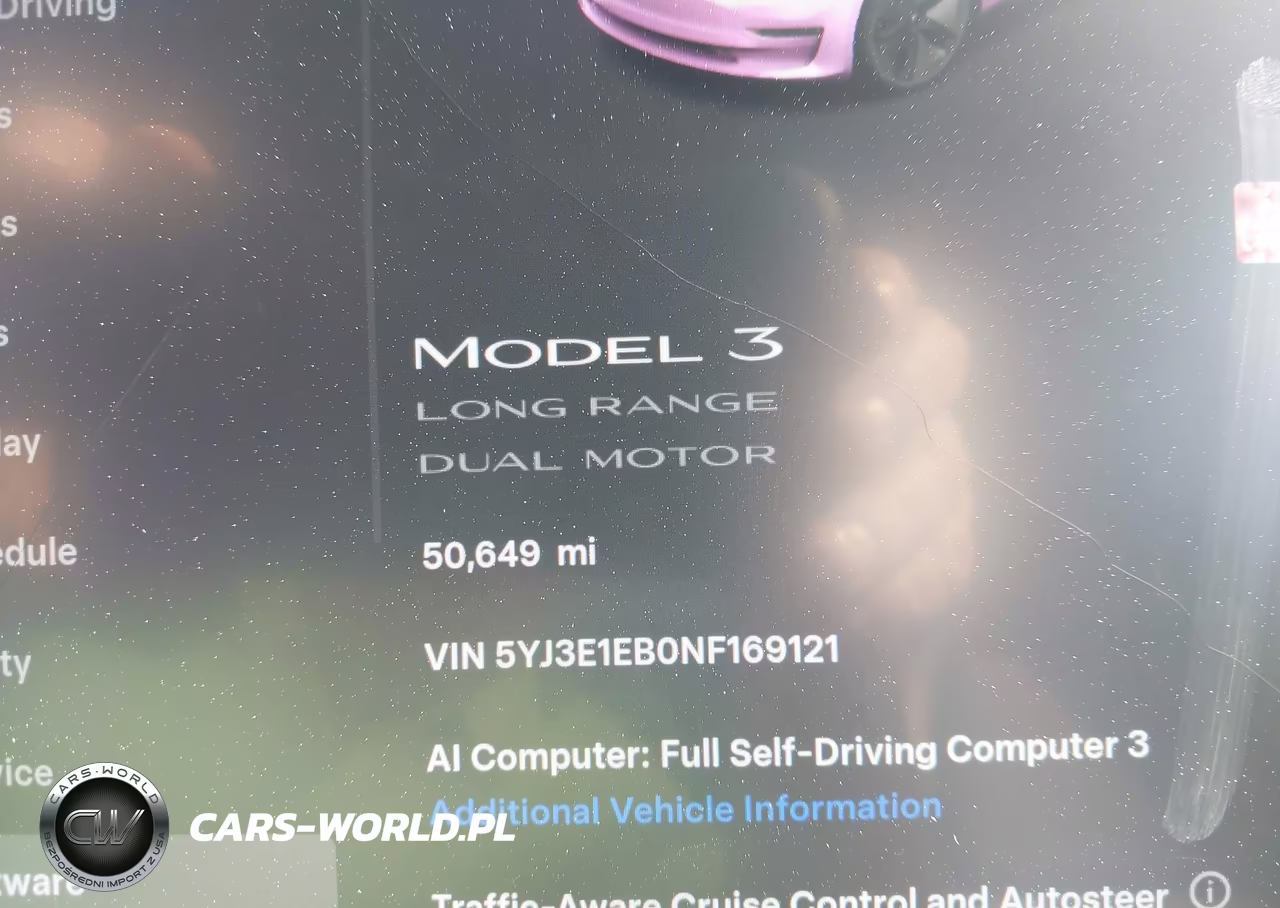 2022 Tesla Model 3 Long Range Dual Motor All-Wheel Drive VIN:5YJ3E1EB0NF169121 - 15
