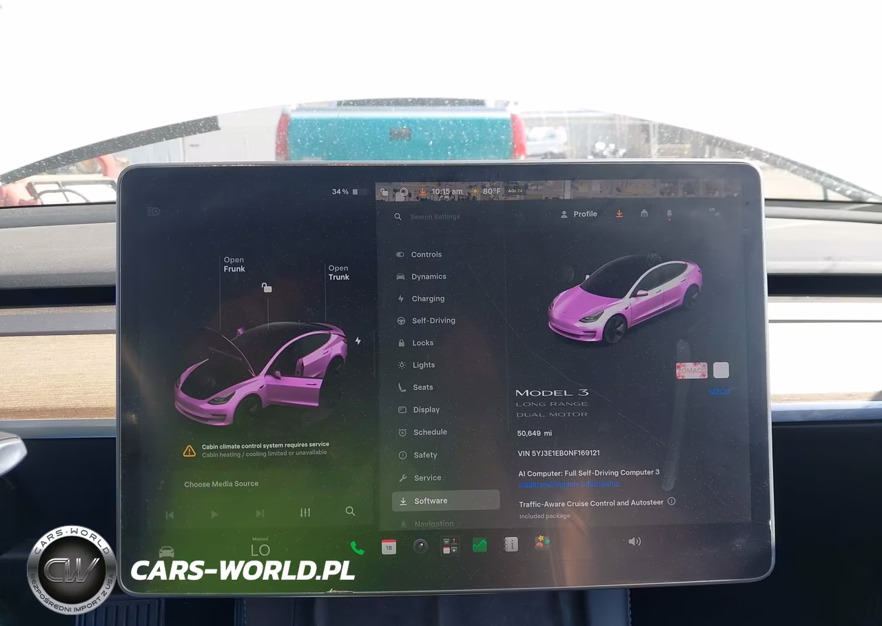 2022 Tesla Model 3 Long Range Dual Motor All-Wheel Drive VIN:5YJ3E1EB0NF169121 - 18