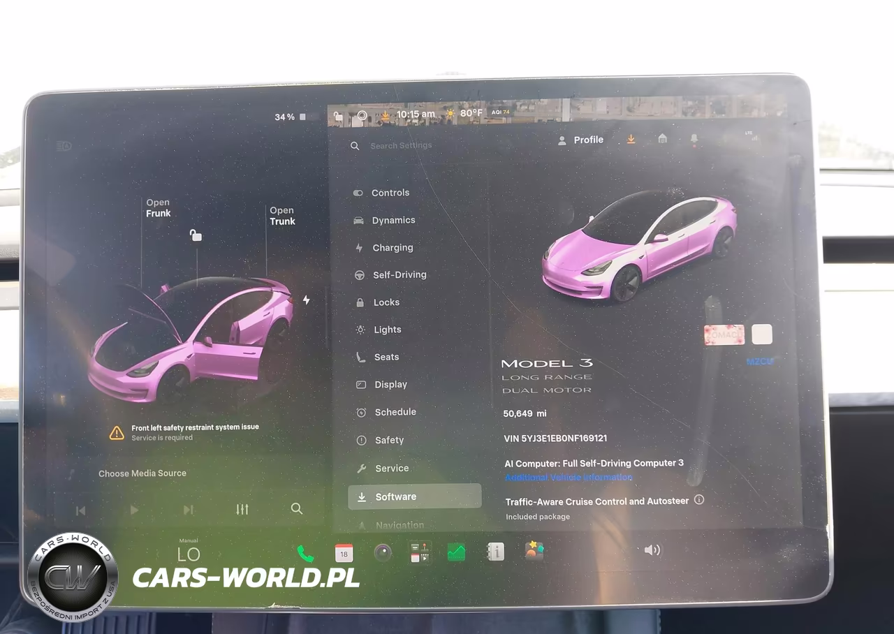 2022 Tesla Model 3 Long Range Dual Motor All-Wheel Drive VIN:5YJ3E1EB0NF169121 - 7