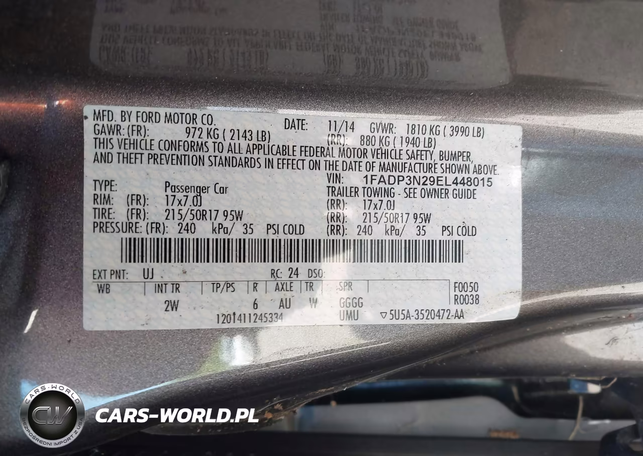 2014 Ford Focus Titanium VIN:1FADP3N29EL448015 - 9