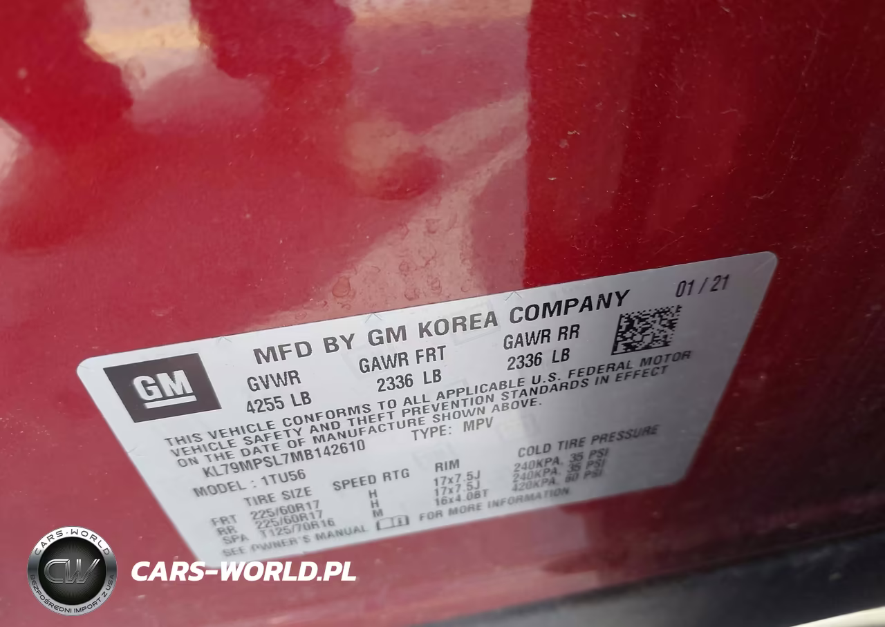 2021 Chevrolet Trailblazer Fwd Lt VIN:KL79MPSL7MB142610 - 9