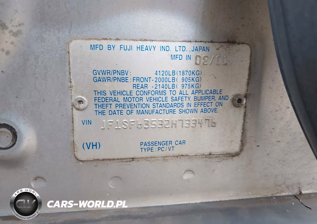 2002 Subaru Forester L VIN:JF1SF63532H733476 - 9