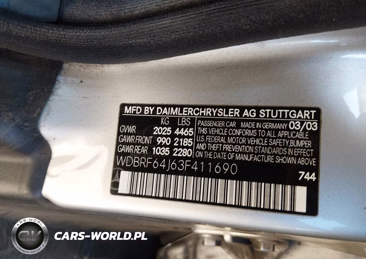 2003 Mercedes-Benz C 320 Sport VIN:WDBRF64J63F411690 - 9