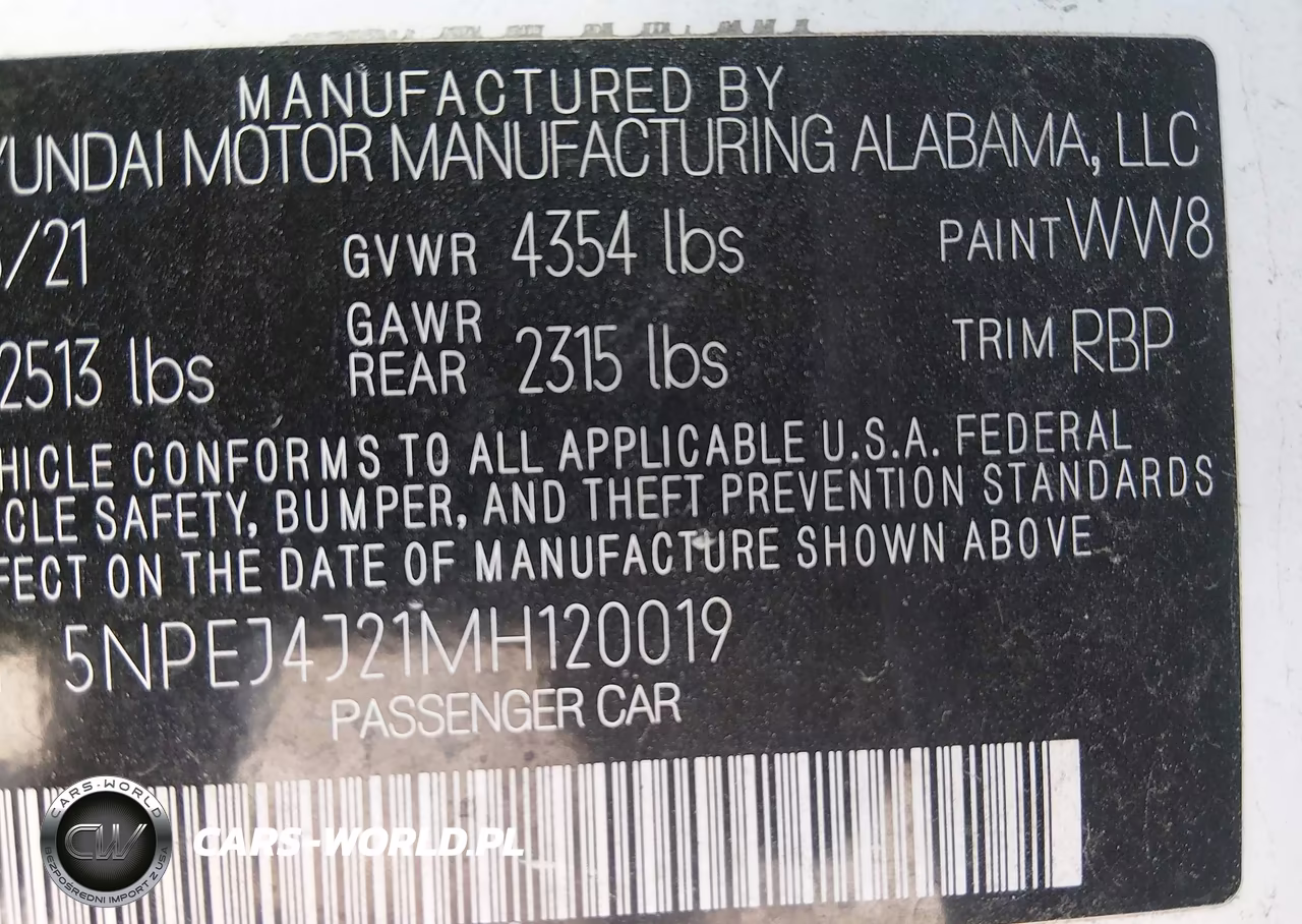 2021 Hyundai Sonata Sel Plus VIN:5NPEJ4J21MH120019 - 9