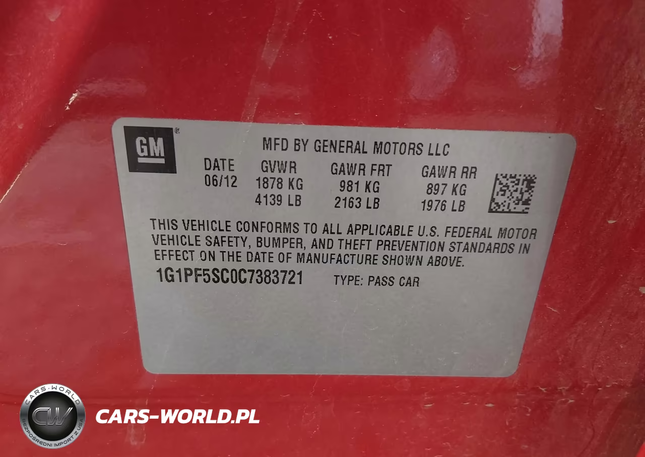 2012 Chevrolet Cruze 1Lt VIN:1G1PF5SC0C7383721 - 9