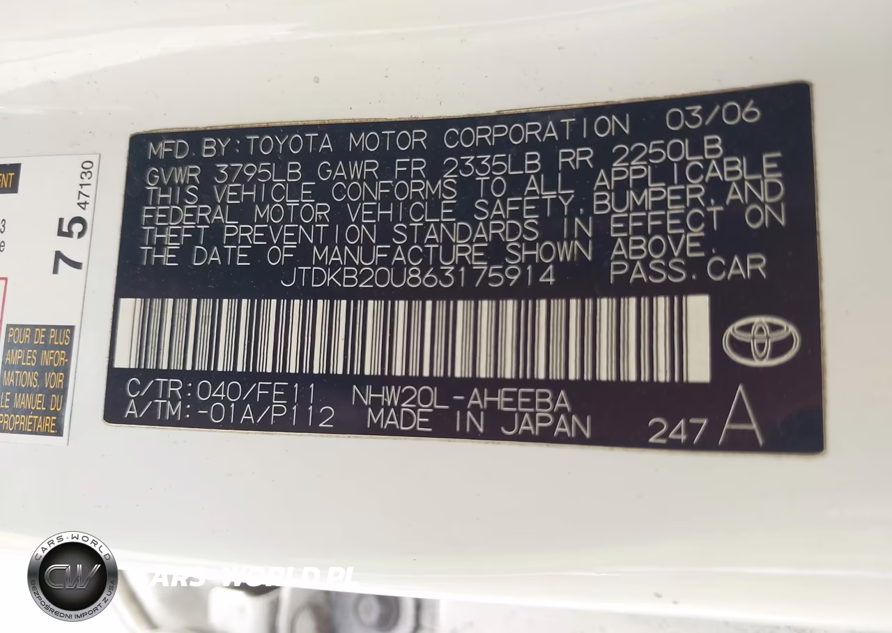 2006 Toyota Prius VIN:JTDKB20U863175914 - 9